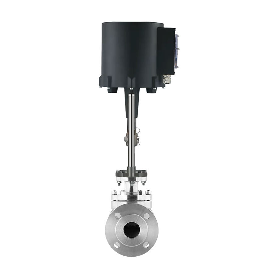 Falvoryn SS304 Electric Modulating Single-Seat Control Valve — Flanged Ends