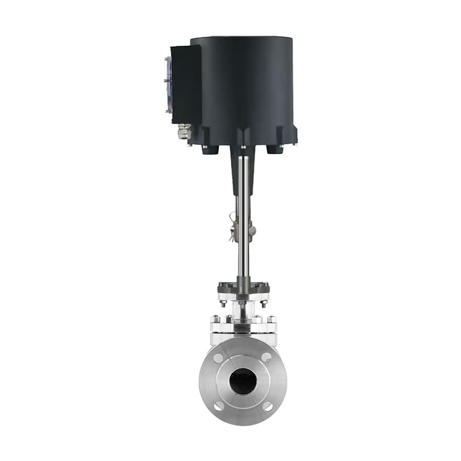 Falvoryn SS304 Electric Modulating Single-Seat Control Valve — Flanged Ends