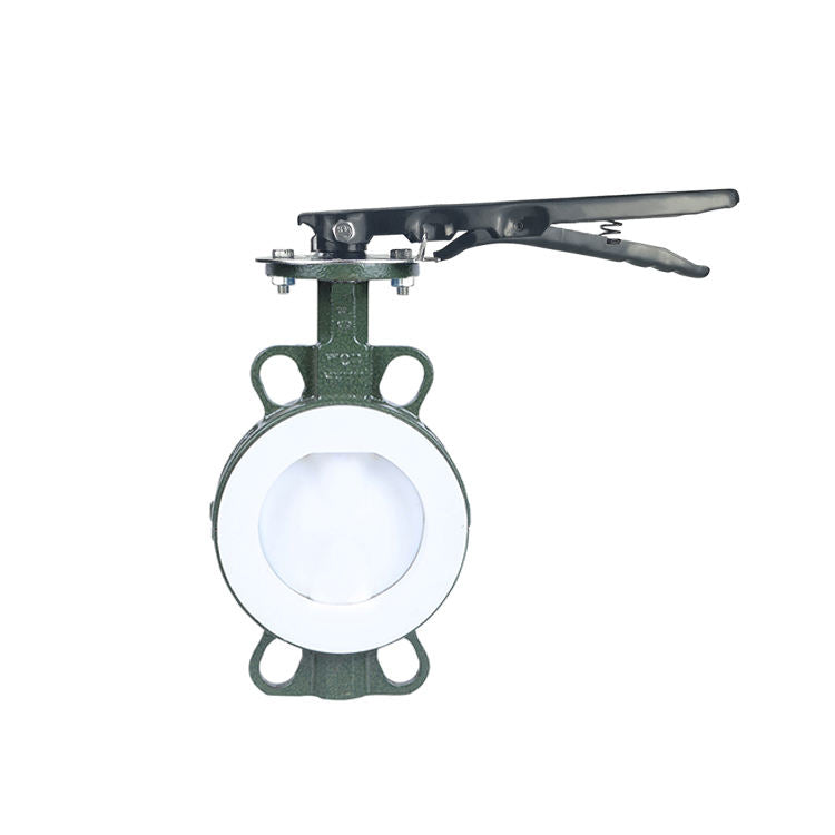 Falvoryn 2" Wafer Butterfly Valve — Polished Disc, EPDM Seat, Cast Iron Handle