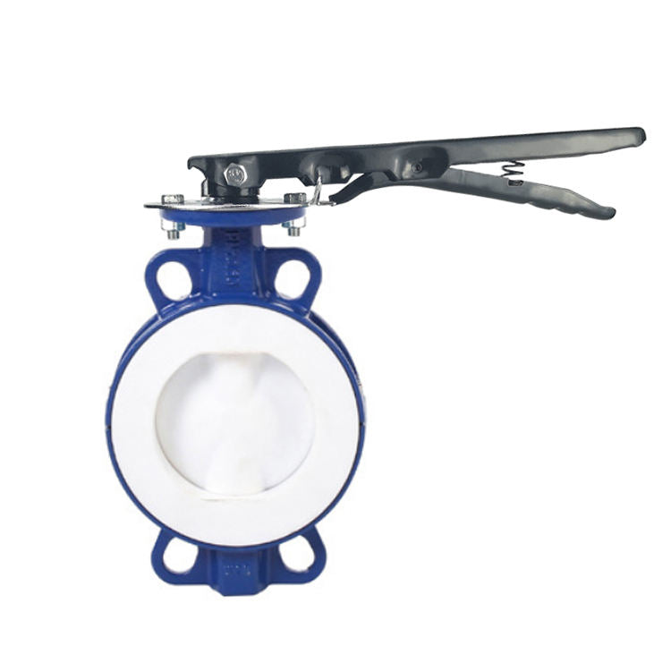 Falvoryn 2" Wafer Butterfly Valve — Polished Disc, EPDM Seat, Cast Iron Handle