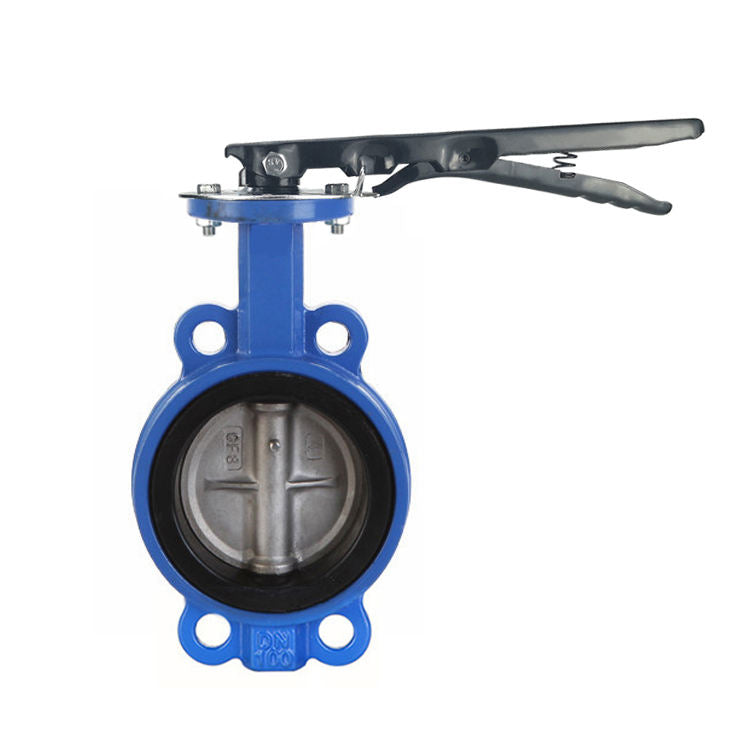 Falvoryn 2" Wafer Butterfly Valve — Polished Disc, EPDM Seat, Cast Iron Handle