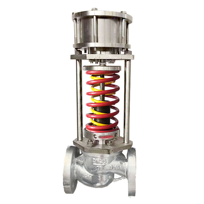 Falvoryn SS304/SS316 High-Temperature Self-Acting Pressure Control Valve — PN16 Flanged