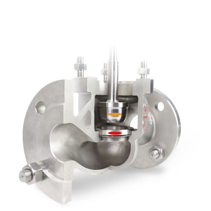 Falvoryn SS304/SS316 High-Temperature Self-Acting Pressure Control Valve — PN16 Flanged